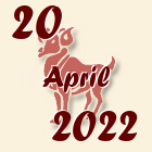 Ovan, 20 April 2022.