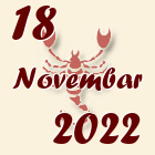 Škorpija, 18 Novembar 2022.