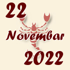 Škorpija, 22 Novembar 2022.