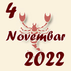Škorpija, 4 Novembar 2022.