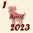 Ovan, 1 April 2023.