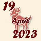 Ovan, 19 April 2023.