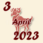 Ovan, 3 April 2023.