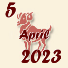 Ovan, 5 April 2023.