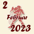 Vodolija, 2 Februar 2023.