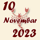 Škorpija, 10 Novembar 2023.