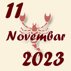 Škorpija, 11 Novembar 2023.