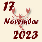 Škorpija, 17 Novembar 2023.