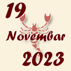 Škorpija, 19 Novembar 2023.
