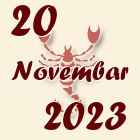 Škorpija, 20 Novembar 2023.