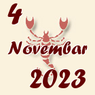 Škorpija, 4 Novembar 2023.