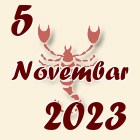 Škorpija, 5 Novembar 2023.