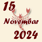 Škorpija, 15 Novembar 2024.
