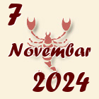 Škorpija, 7 Novembar 2024.