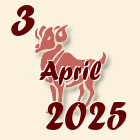 Ovan, 3 April 2025.