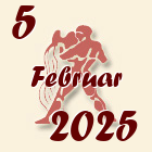Vodolija, 5 Februar 2025.