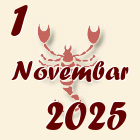 Škorpija, 1 Novembar 2025.