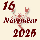 Škorpija, 16 Novembar 2025.