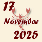 Škorpija, 17 Novembar 2025.