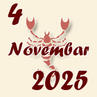 Škorpija, 4 Novembar 2025.