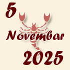 Škorpija, 5 Novembar 2025.
