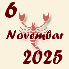 Škorpija, 6 Novembar 2025.