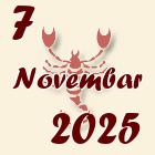 Škorpija, 7 Novembar 2025.