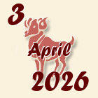Ovan, 3 April 2026.