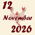 Škorpija, 12 Novembar 2026.