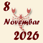 Škorpija, 8 Novembar 2026.