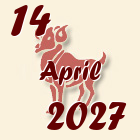 Ovan, 14 April 2027.