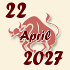 Bik, 22 April 2027.