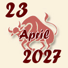 Bik, 23 April 2027.