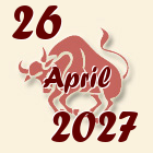 Bik, 26 April 2027.