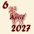 Ovan, 6 April 2027.