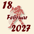 Vodolija, 18 Februar 2027.