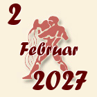 Vodolija, 2 Februar 2027.