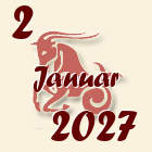 Jarac, 2 Januar 2027.