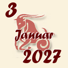 Jarac, 3 Januar 2027.