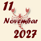 Škorpija, 11 Novembar 2027.