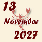 Škorpija, 13 Novembar 2027.