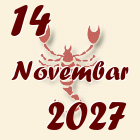 Škorpija, 14 Novembar 2027.