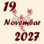 Škorpija, 19 Novembar 2027.