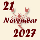 Škorpija, 21 Novembar 2027.