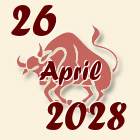 Bik, 26 April 2028.