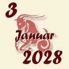 Jarac, 3 Januar 2028.