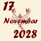 Škorpija, 17 Novembar 2028.