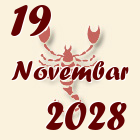 Škorpija, 19 Novembar 2028.