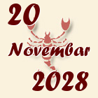 Škorpija, 20 Novembar 2028.