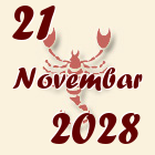 Škorpija, 21 Novembar 2028.